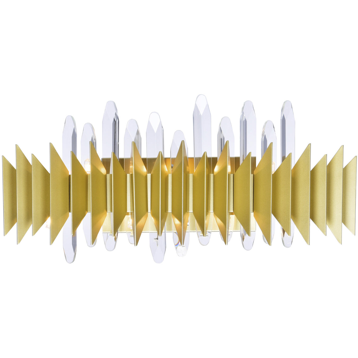 Cityscape 7 Light 6 inch Satin Gold Wall Sconce Wall Light