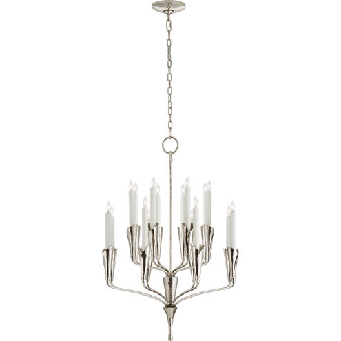 Chapman & Myers Aiden 16 Light 24.75 inch Polished Nickel Chandelier Ceiling Light, Small