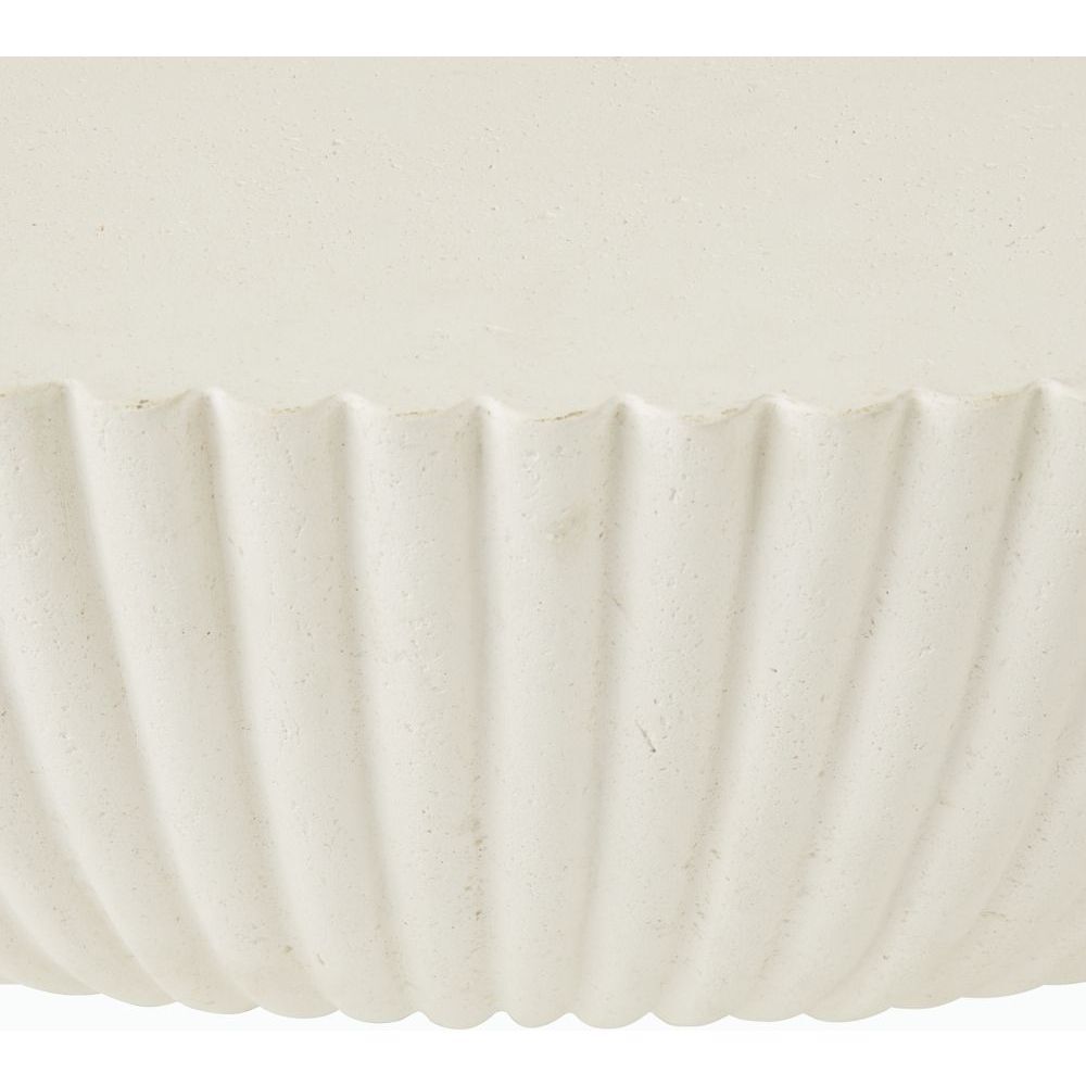 Etta 48 inch Ivory and Blackened Bronze Outdoor Coffee Table