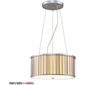 Mary-Kate 3 Light 16 inch Silver with Multicolor Pendant Ceiling Light
