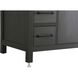 Nathan 42 X 34 inch Mocha Brown Bathroom Vanity Cabinet in Included
