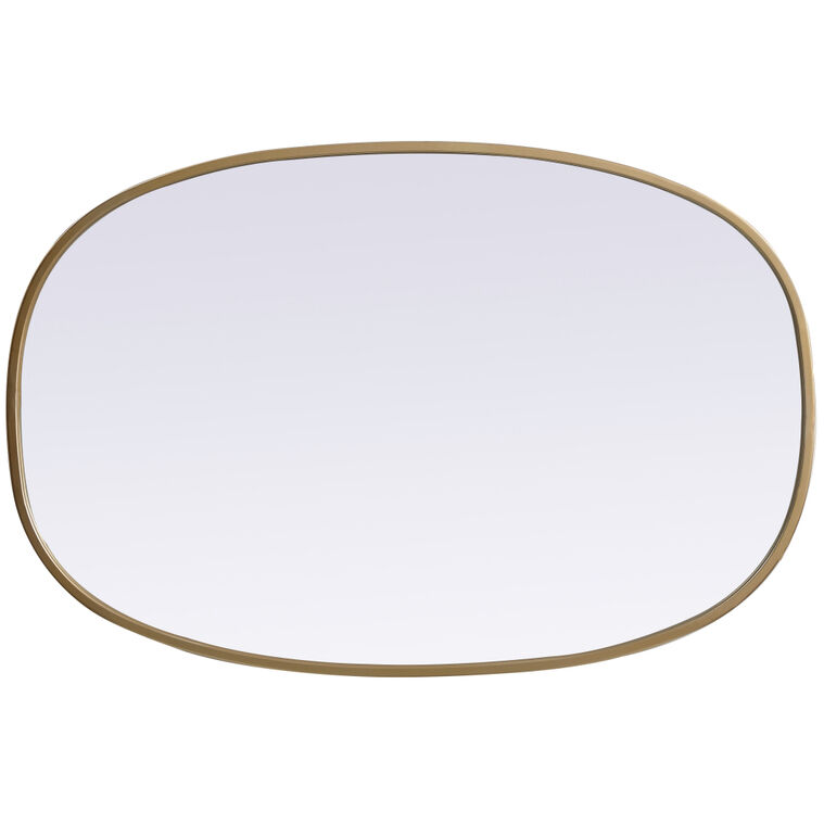 Brynn 30 X 20 inch Brass Mirror in 20 x 30