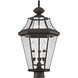 Georgetown 3 Light 23 inch Bronze Outdoor Post Top Lantern