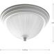 Melon 1 Light 11.38 inch White Flush Mount Ceiling Light