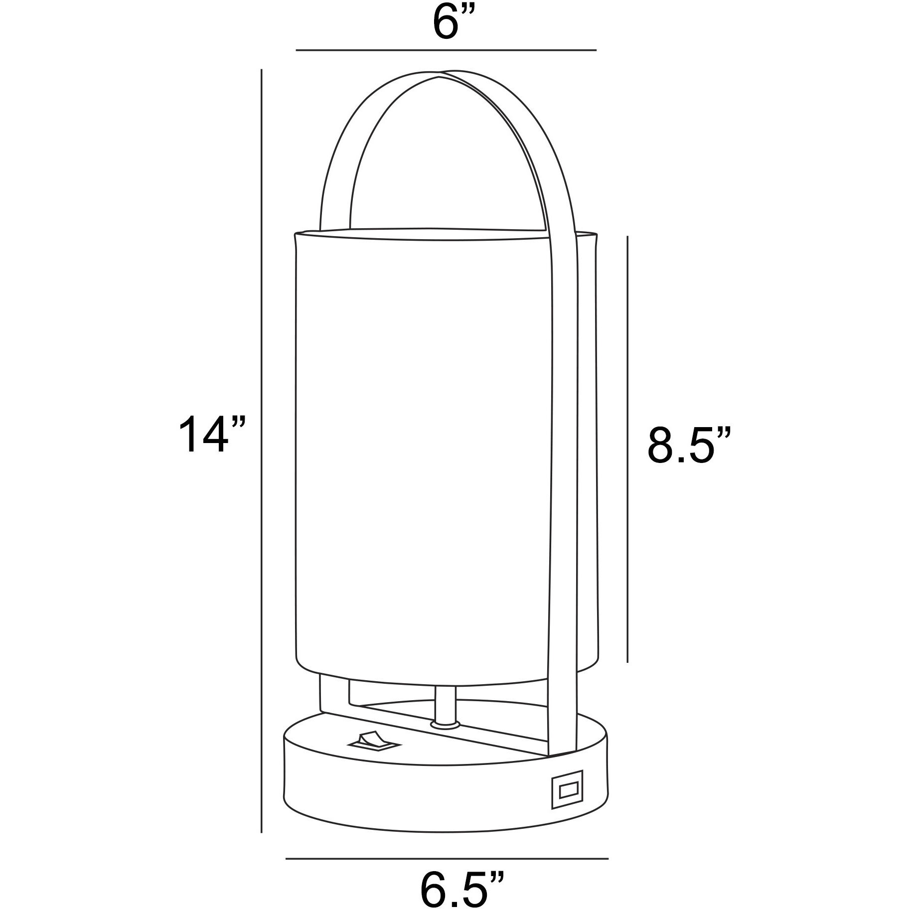 Obelia 14 inch 60.00 watt Black Table Lamp Portable Light