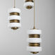 Favo 20.5 inch Brushed Brass Pendant Ceiling Light