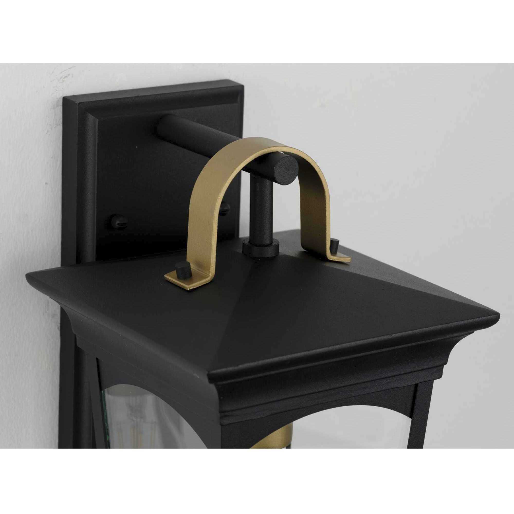 Chatsworth 1 Light 14 inch Textured Black Outdoor Wall Lantern, Small, Design Series