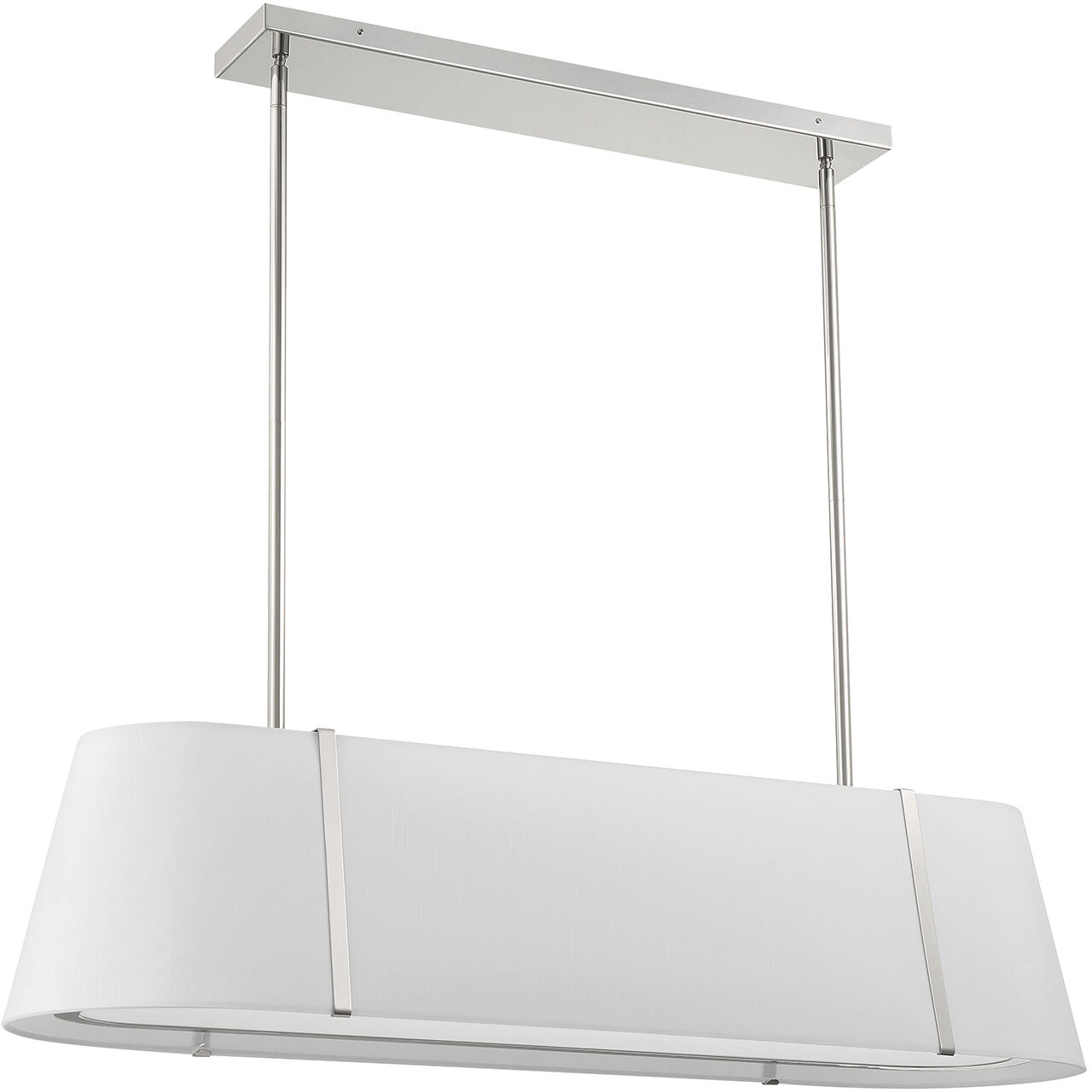 Fulton 4 Light 41.75 inch Polished Nickel Linear Ceiling Light
