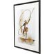 Southwestern Collection Modern Rubbed Matte Espresso Wood With Honeycomb Embossing Framed Art