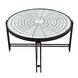 Fernando 32 inch Black and White Coffee Table