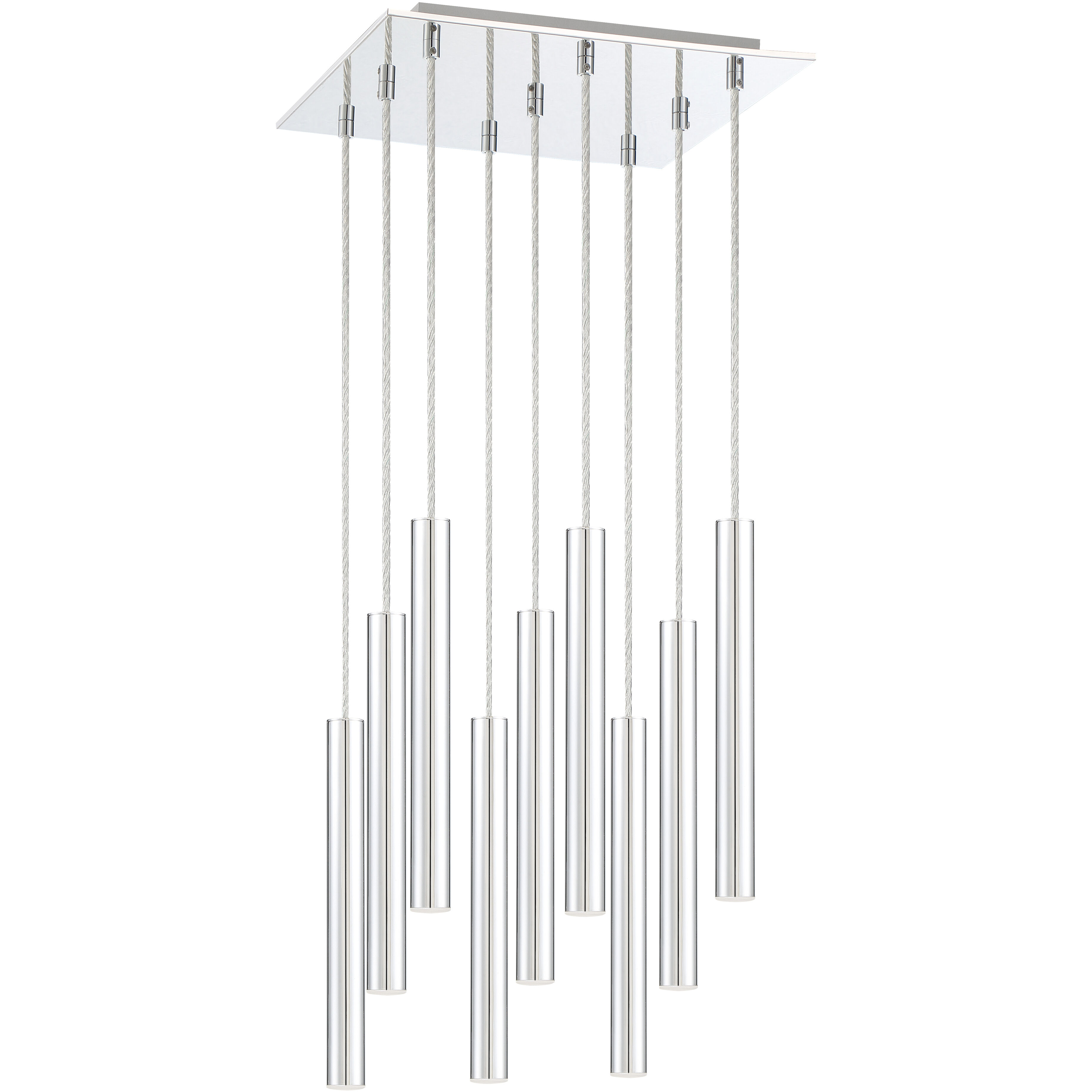 Forest LED 14 inch Chrome Chandelier Ceiling Light