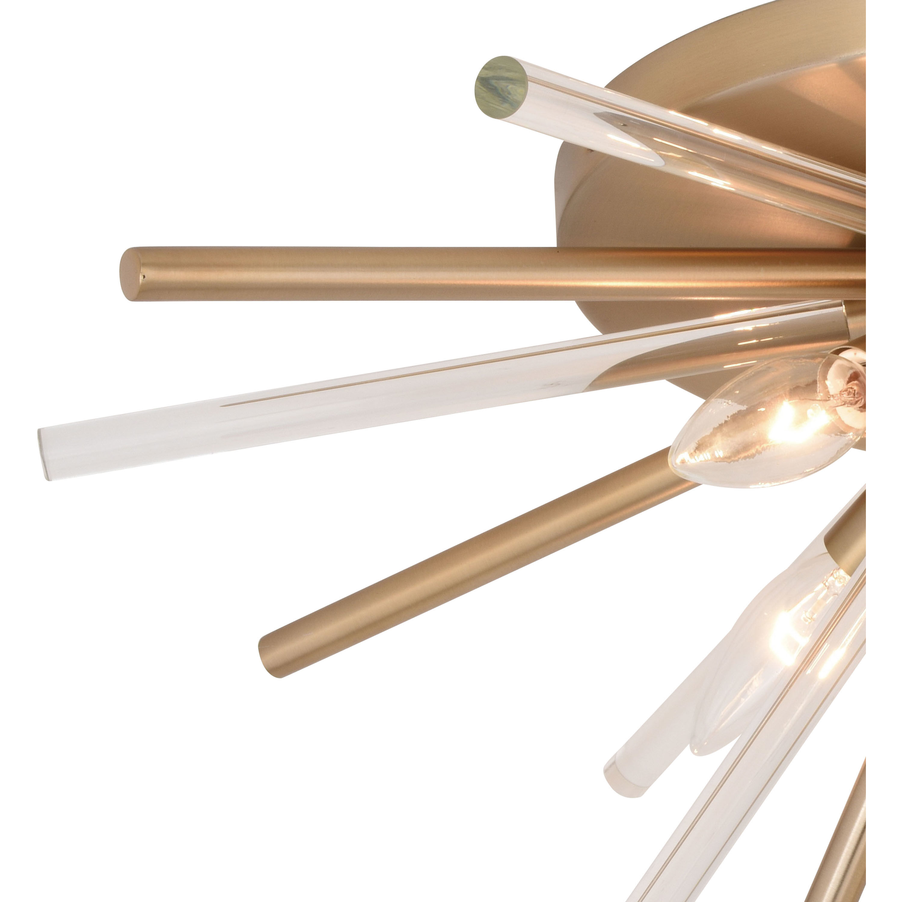 Aria LED 22.5 inch Natural Brass Flush Mount Ceiling Light