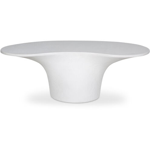 Yumi 47 X 23.6 inch White Outdoor Coffee Table