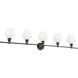 Gene 5 Light 47 inch Black Wall sconce Wall Light