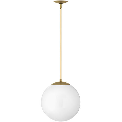 Warby 1 Light 13.5 inch Heritage Brass Indoor Chandelier Ceiling Light in White