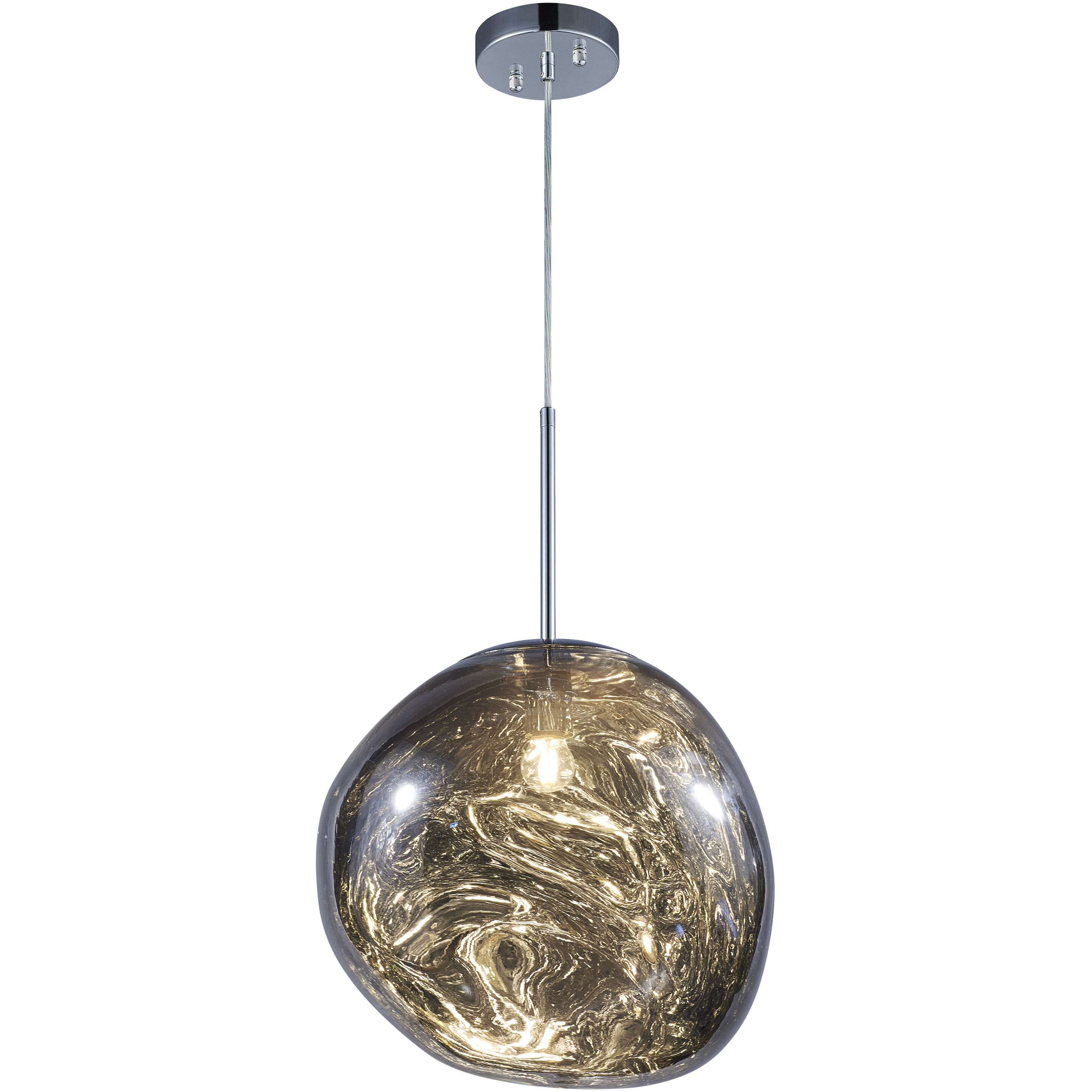 Galactic LED 16 inch Smoke Pendant Ceiling Light