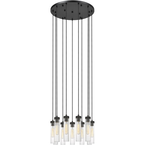 Beau 11 Light 24 inch Matte Black Chandelier Ceiling Light