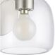 Valentina 1 Light 6.25 inch Brushed Nickel Vanity Light Wall Light