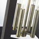 Oslo 4 Light 26.25 inch Bronze with Antique Brass Candles Outdoor Wall Lantern