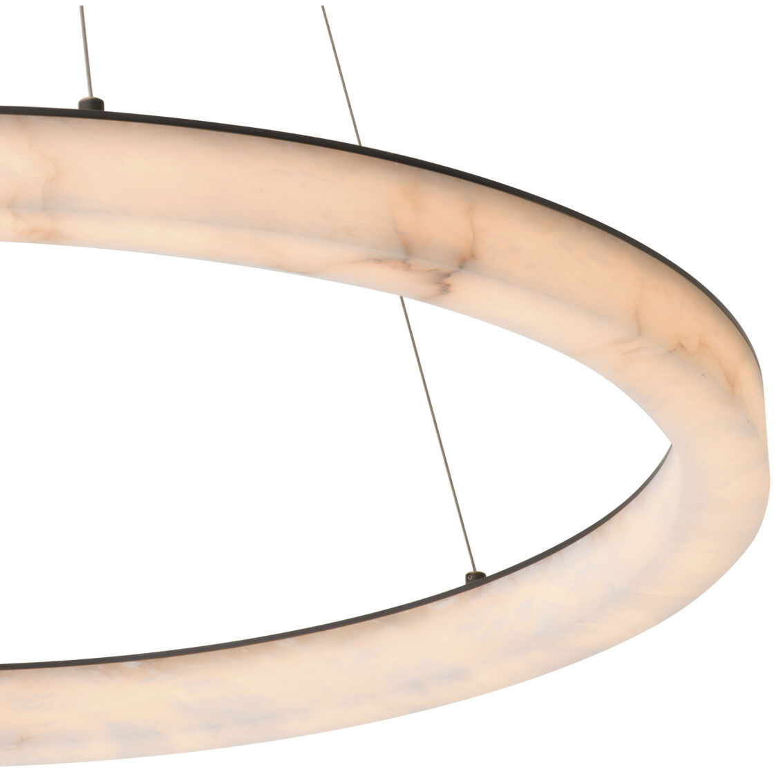 Sankt Gallen 39.37 inch Alabaster with Bronze Highlight Chandelier Ceiling Light, Large