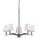 Eathan 5 Light 24.75 inch Chrome Chandelier Ceiling Light