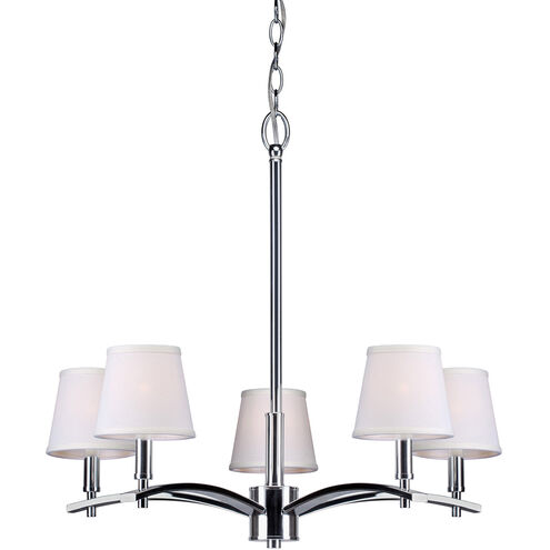 Eathan 5 Light 24.75 inch Chrome Chandelier Ceiling Light
