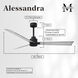 Atlas Alessandra 56 inch Matte Black with Barn Wood Tone Blades Transitional Ceiling Fan