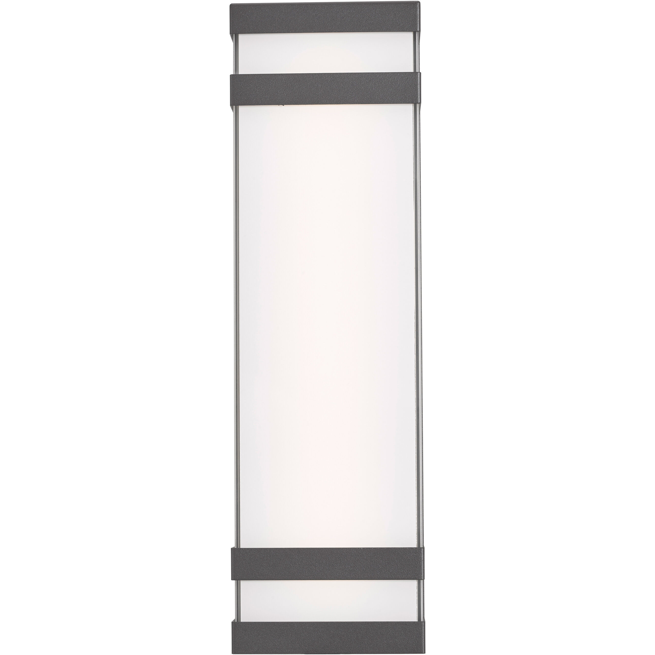 Proton LED 18.7 inch Matte Black Outdoor Wall Light