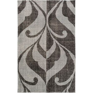 Paradox 36 X 24 inch Black and Gray Area Rug, Wool