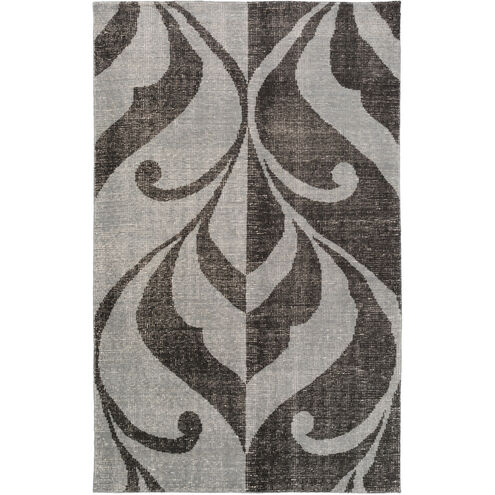 Paradox 90 X 60 inch Black and Gray Area Rug, Wool
