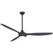 Pierce 65 inch Coal with Shou Sugi Ban with Shuo Sugi Ban Blades Smart Ceiling Fan