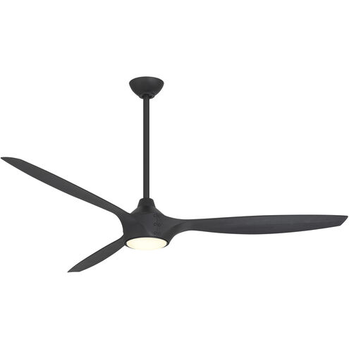 Pierce 65 inch Coal with Shou Sugi Ban with Shuo Sugi Ban Blades Smart Ceiling Fan