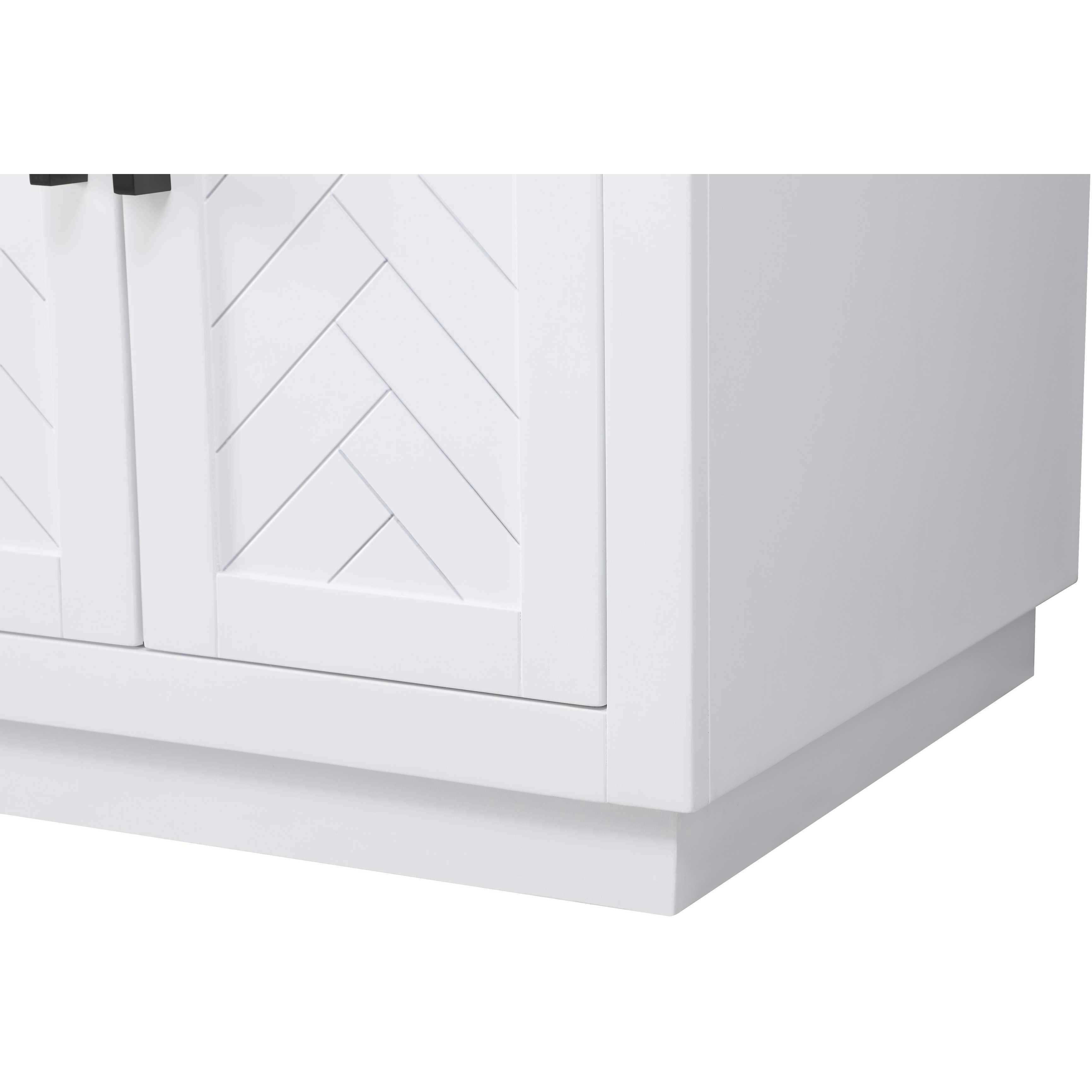 Chase 60 X 34 inch White Bathroom Vanity Cabinet