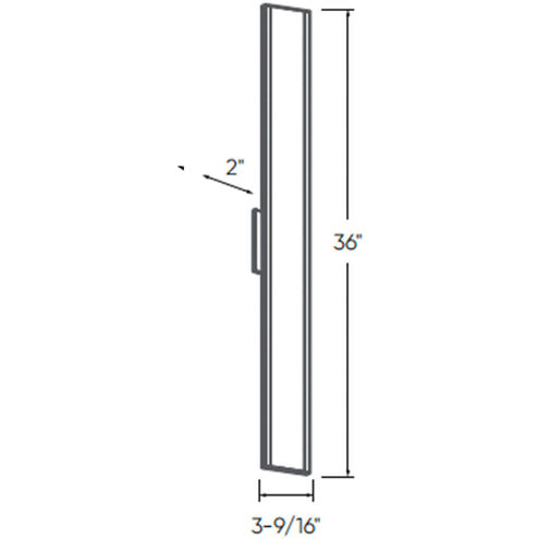 Gemini 1 Light 4.3 inch Black ADA Wall Sconce Wall Light