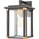 Vincentown 1 Light 14 inch Matte Black Outdoor Sconce