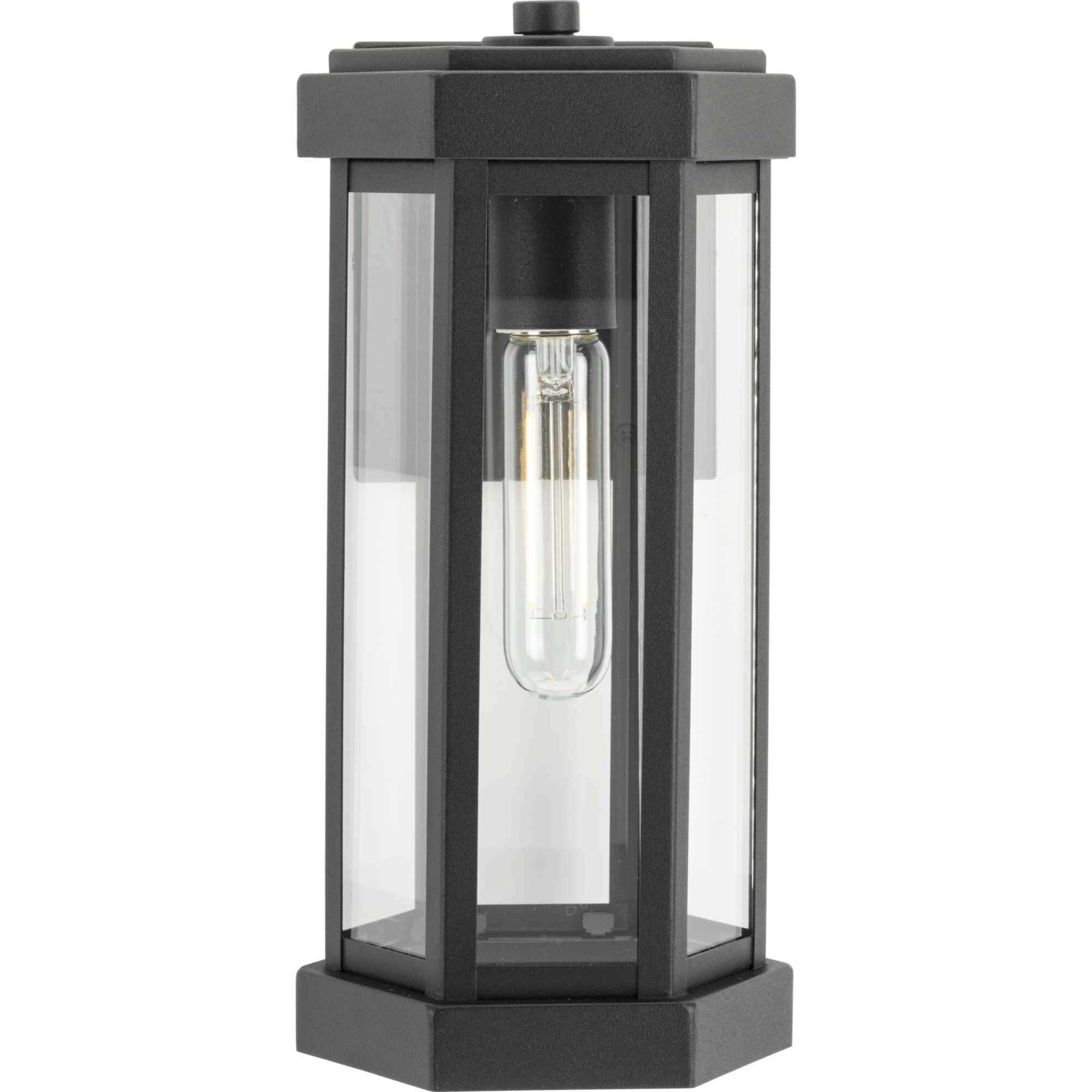 Ramsey 1 Light 12.5 inch Textured Black Wall Lantern