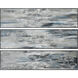 Lasting Texture Blue with Gray Framed Wall Art