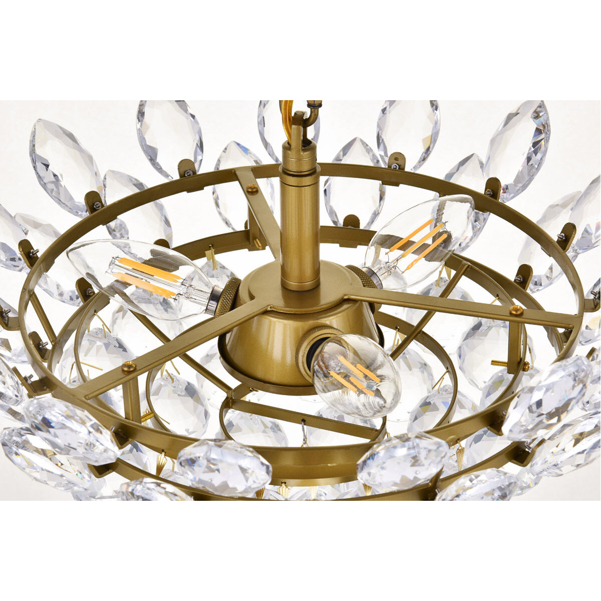 Emilia 3 Light 14 inch Brass Pendant Ceiling Light