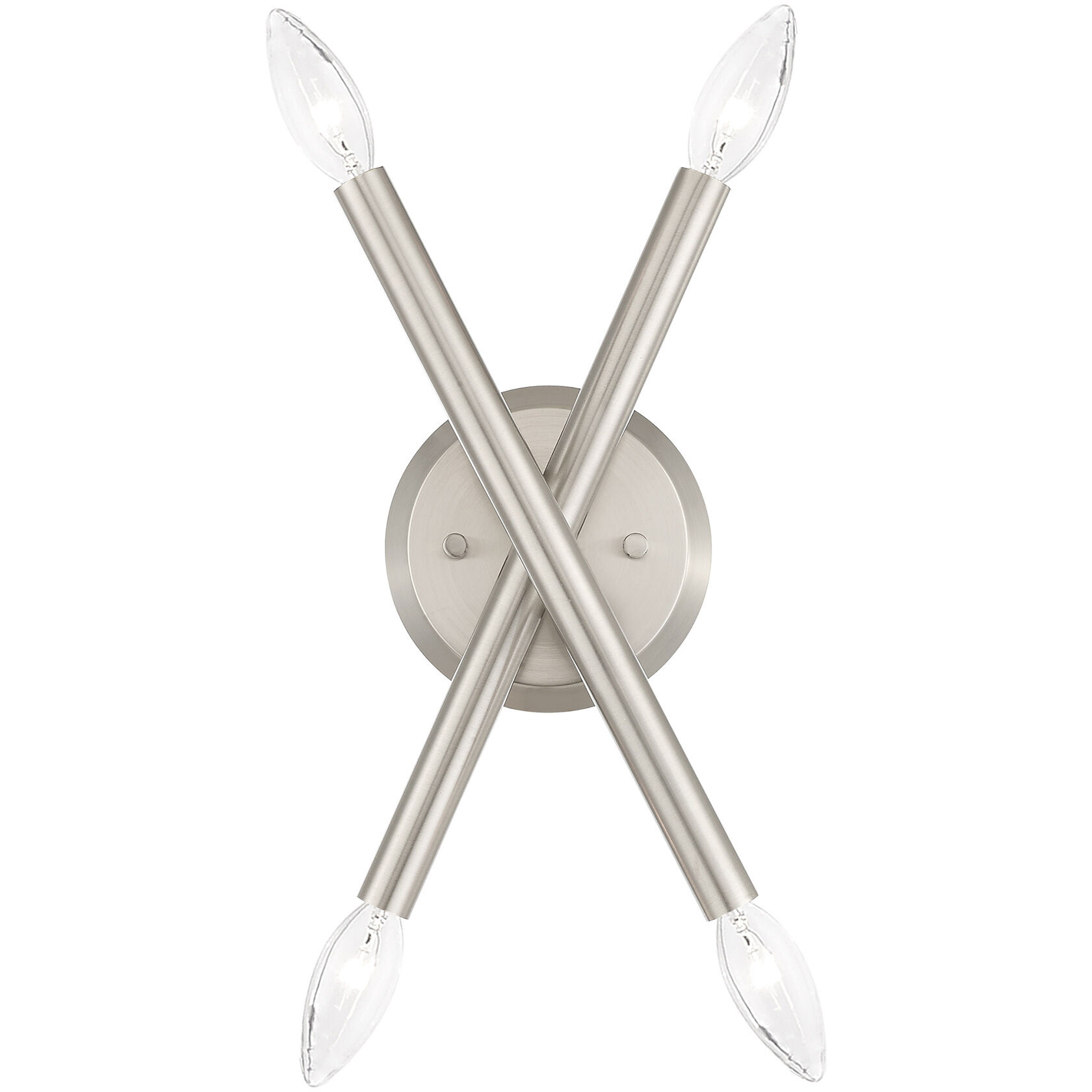 Soho 4 Light 6 inch Brushed Nickel Sconce Wall Light