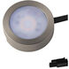 Line Voltage Puck Light LED Brushed Nickel Button Light, WAC Limited