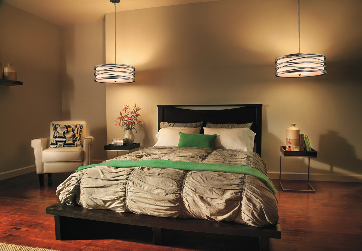 Krasi 4 Light 24 inch Warm Bronze Chandelier Round Pendant Ceiling Light