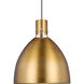 Sean Lavin Brynne LED 16.5 inch Burnished Brass Pendant Ceiling Light