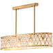 Canada 4 Light 10 inch Gold Chandelier Ceiling Light