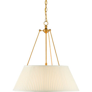 Lytham 1 Light 24.25 inch Antique Gold Leaf/White Pendant Ceiling Light