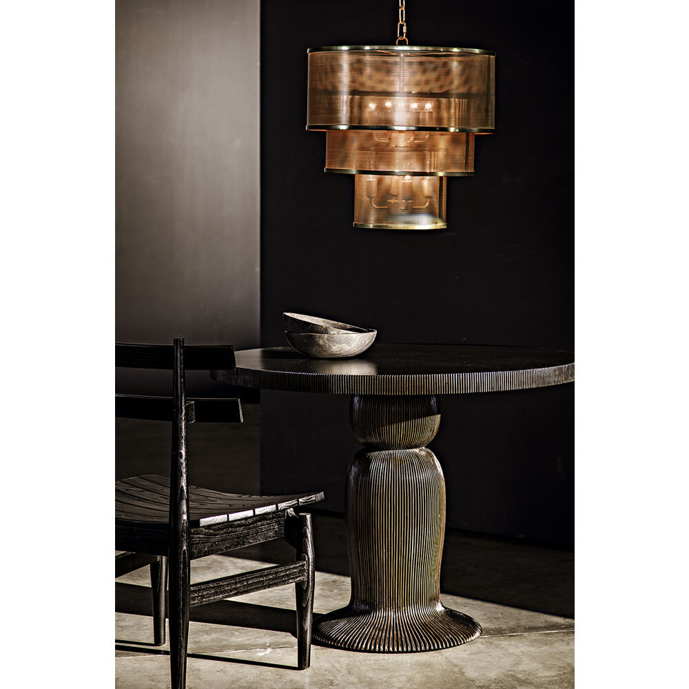 Arena 8 Light 20 inch Antique Brass Pendant Ceiling Light