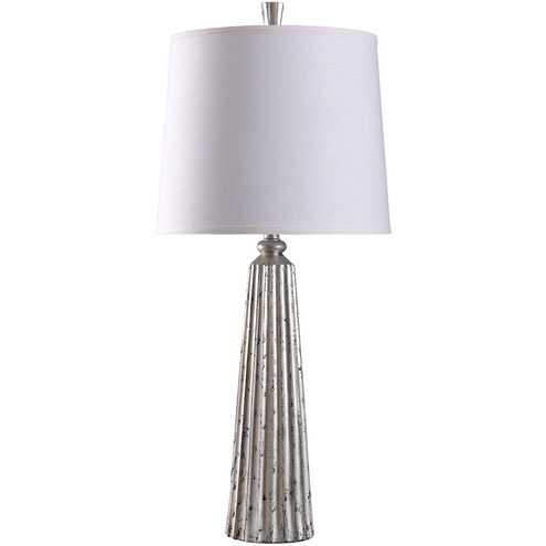 StyleCraft Home Collection Dann Foley 150.00 watt Antique Silver and Black Table Lamp Portable Light  DFL331324DS - Open Box