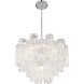 Addis 6 Light 19.75 inch Polished Chrome Chandelier Ceiling Light in Tronchi Glass Clear
