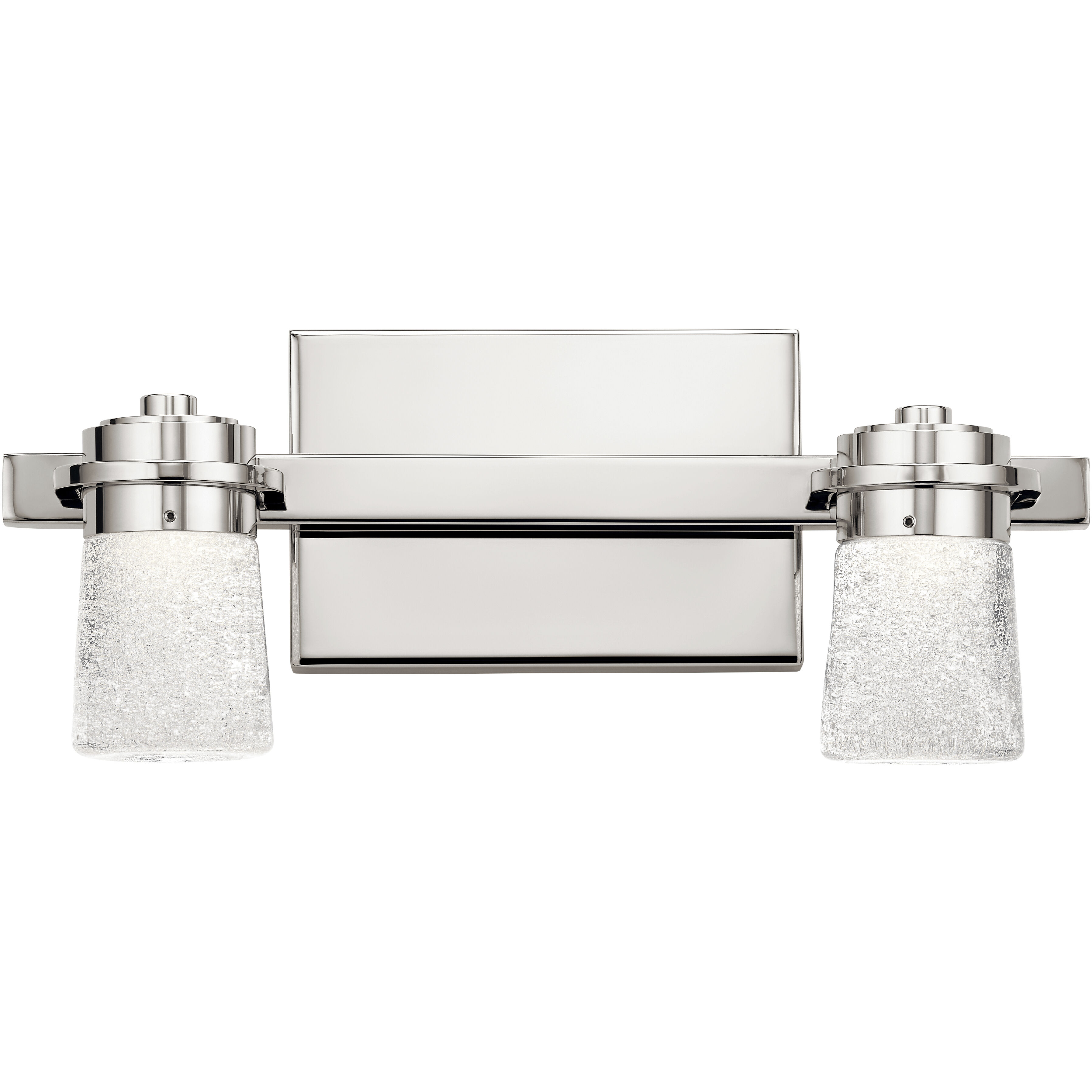 Vada LED 15 inch Polished Nickel Bathroom Vanity Light Wall Light, 2 Arm