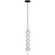 Pearls 1 Light 5 inch Matte Black Pendant Ceiling Light