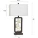 Poly 29.5 inch 100 watt Alken Wash and White Table Lamp Portable Light